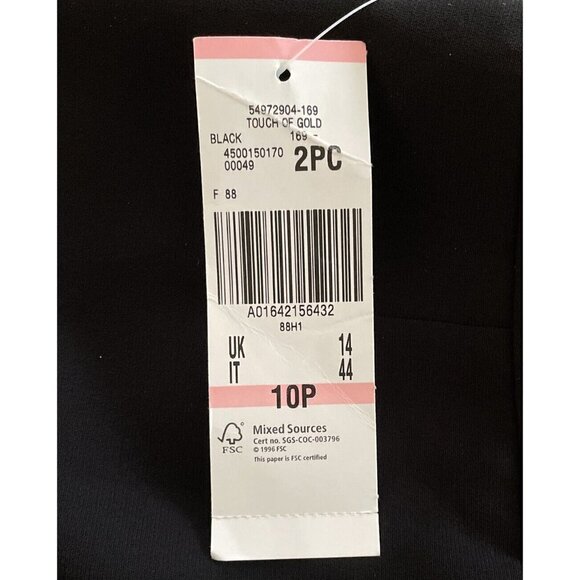 Kasper New Women's Black Side-zip Black Petite Pants Size 10P